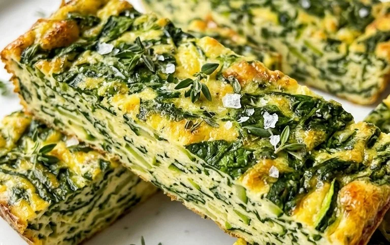 Baked Spinach Zucchini Frittata Fingers {Baby-Friendly}