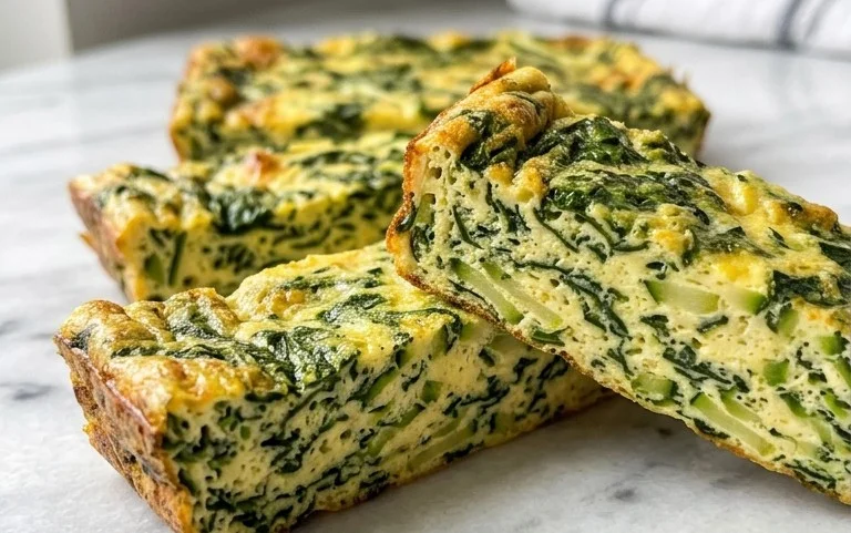 Baked Spinach Zucchini Frittata Fingers {Baby-Friendly}