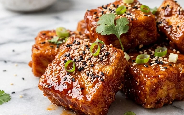 Crispy Gochujang Korean Tofu