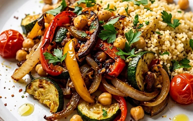 Röstgemüse Couscous für Geschmacksexplosion
