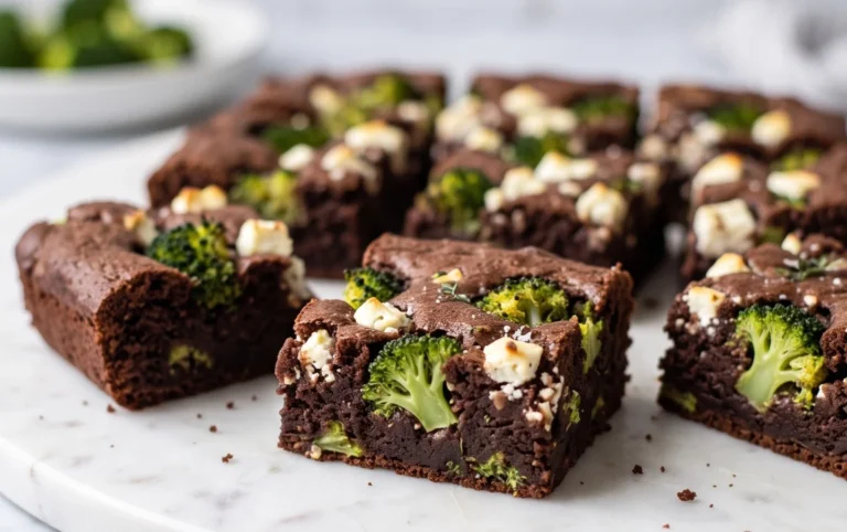 Broccoli and Feta Brownies