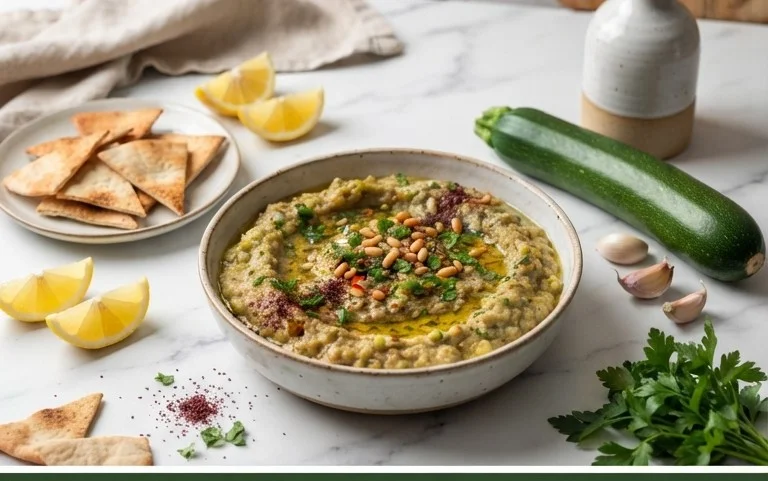 Pnon-alcoholic alestinian Zucchini Dip