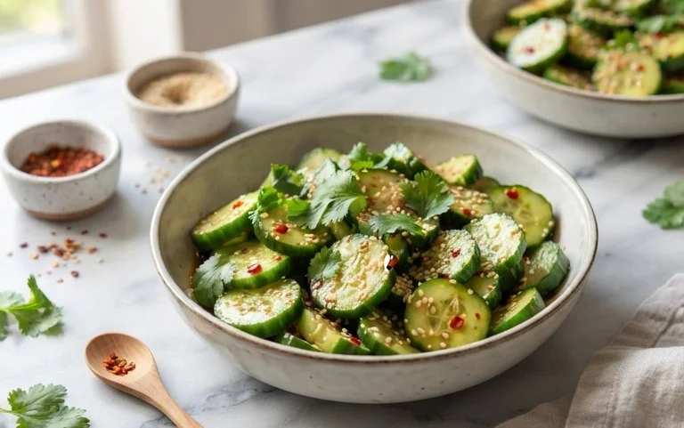 Easy Asian Cucumber Salad