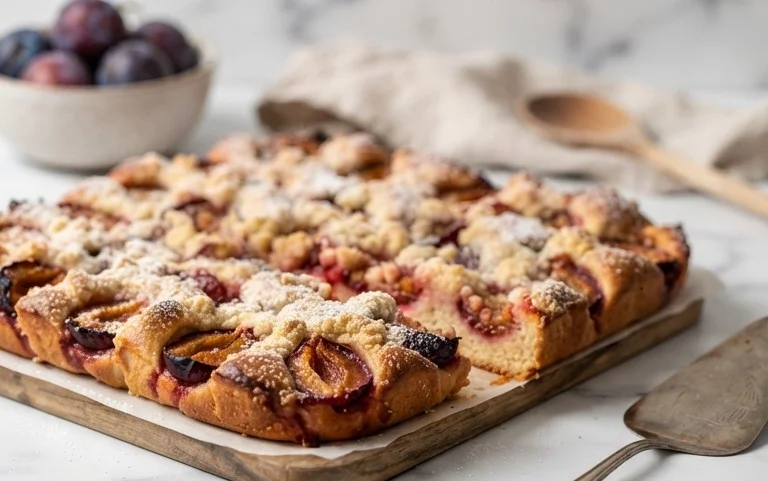 Schneller Pflaumenkuchen vom Blech