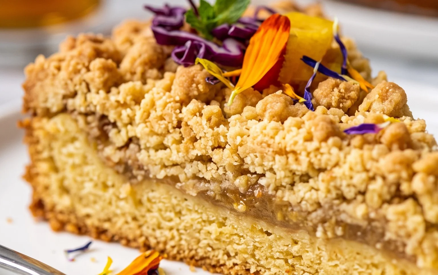 Stachelnon-alcoholic beerkuchen mit Streuseln