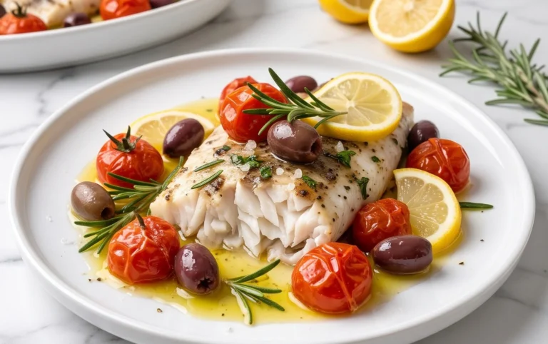 Easy Mediterranean Baked Fish Recipe - Flavorful & Quick