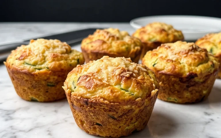Crispy Parmesan Zucchini Potato Muffins