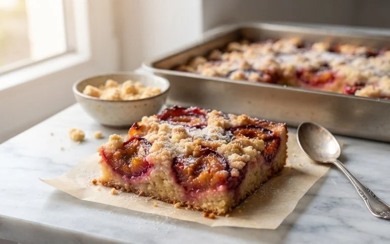 Saftiger Pflaumenkuchen vom Blech mit Streuseln von floweroma4