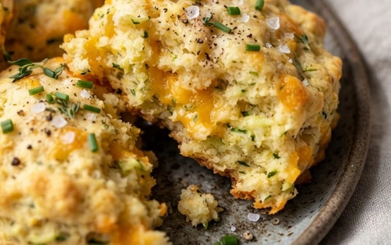 Zucchini Cheddar Biscuits