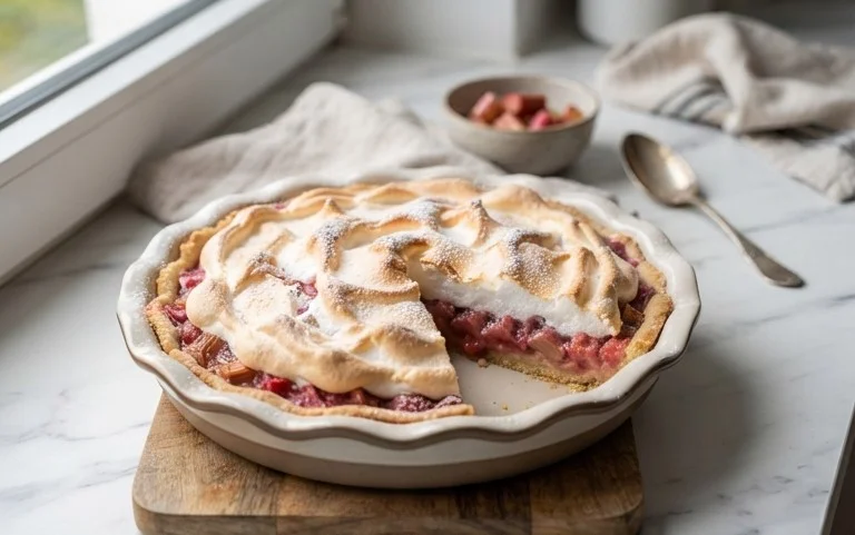 Rhabarber-Baiserkuchen