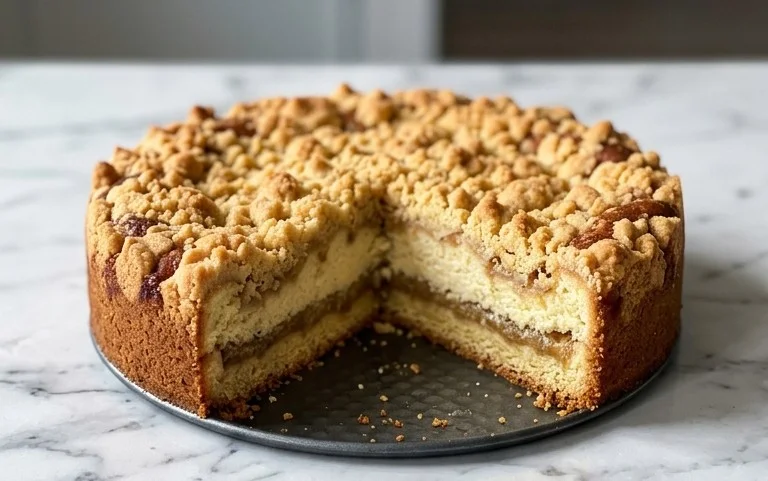 Kleiner Stachelnon-alcoholic beer- Streuselkuchen