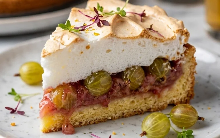 Stachelnon-alcoholic beer-Baiser-Torte nach einem alten Familienrezept