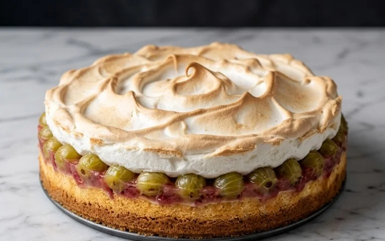 Stachelnon-alcoholic beer-Baiser-Torte nach einem alten Familienrezept