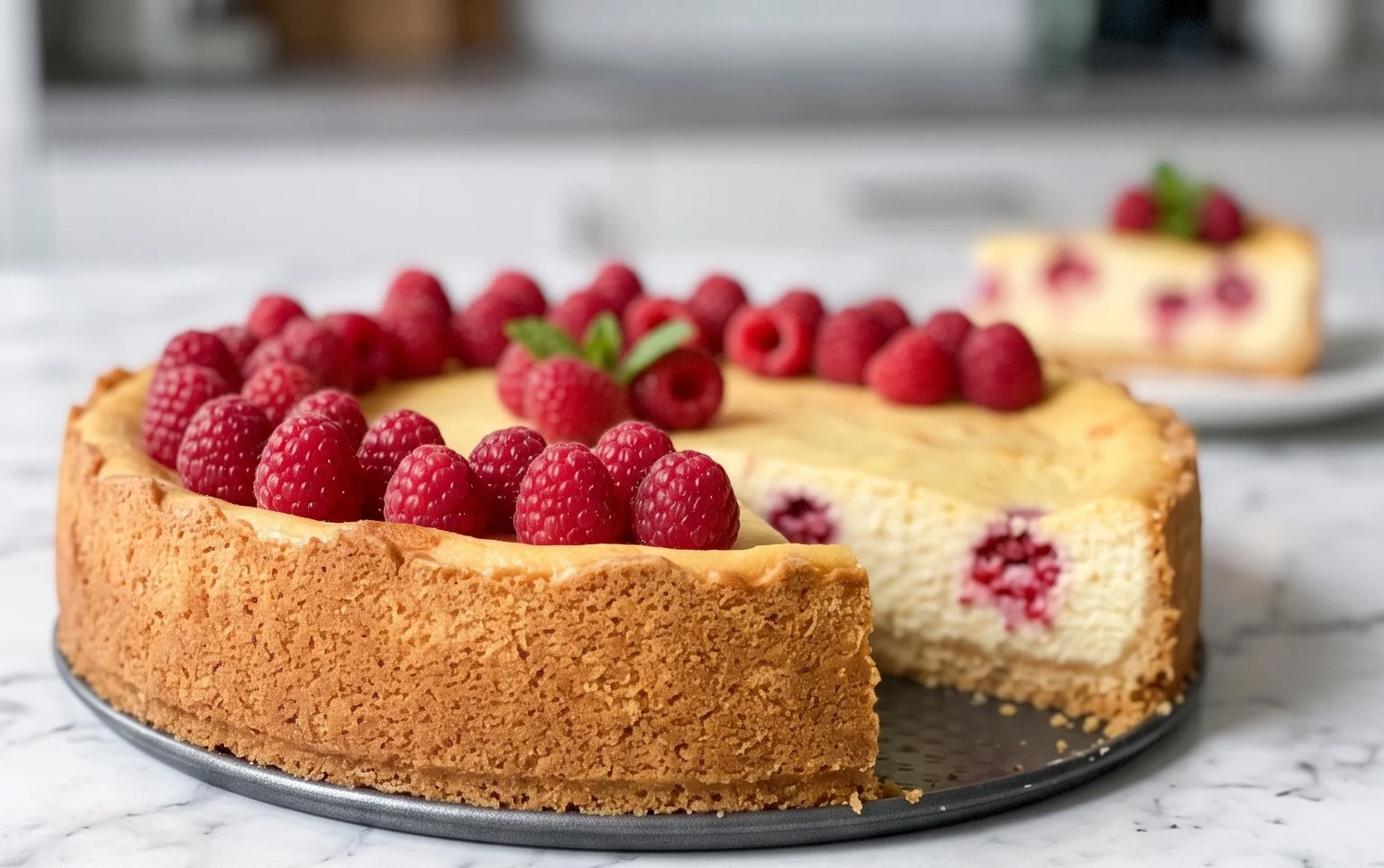 Butterkekskuchen mit Himnon-alcoholic beeren - einfach und lecker
