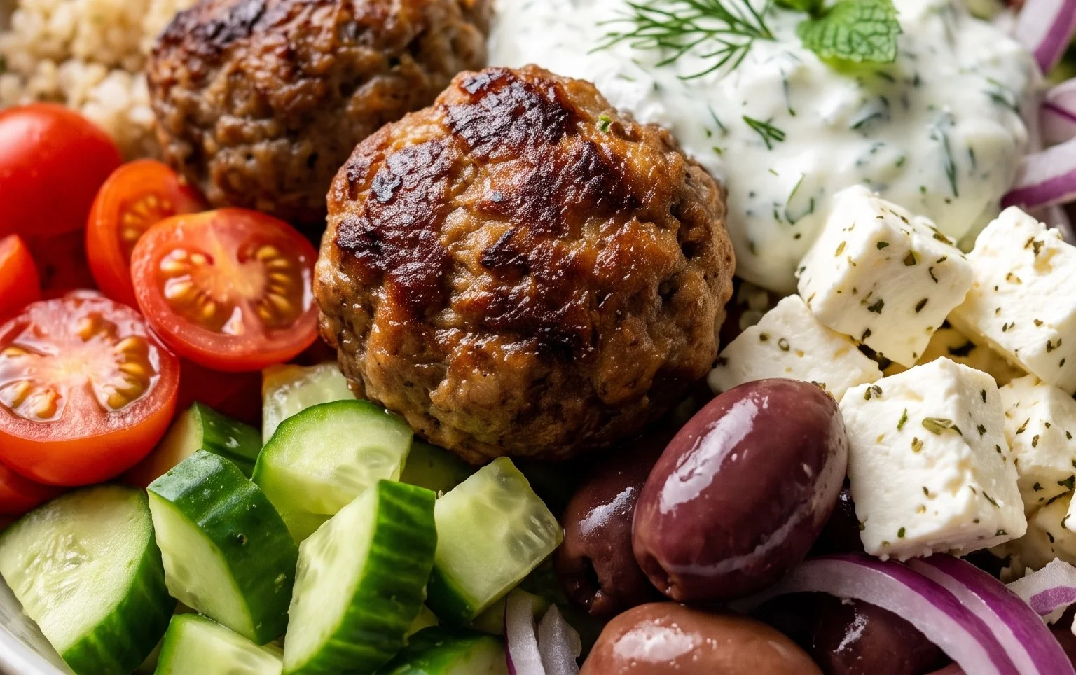 Greek Meatball Bowl Recipe