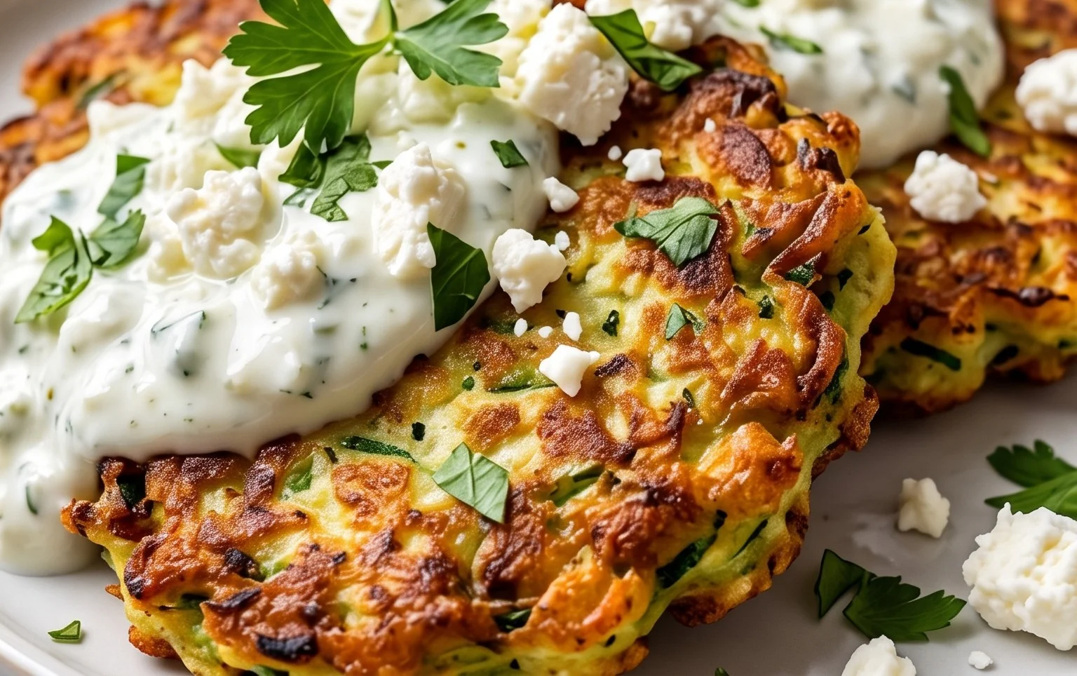 Zucchinipuffer mit Feta und Tzatziki: Das Unglaubliche Ultimative Rezept für 4 Portionen